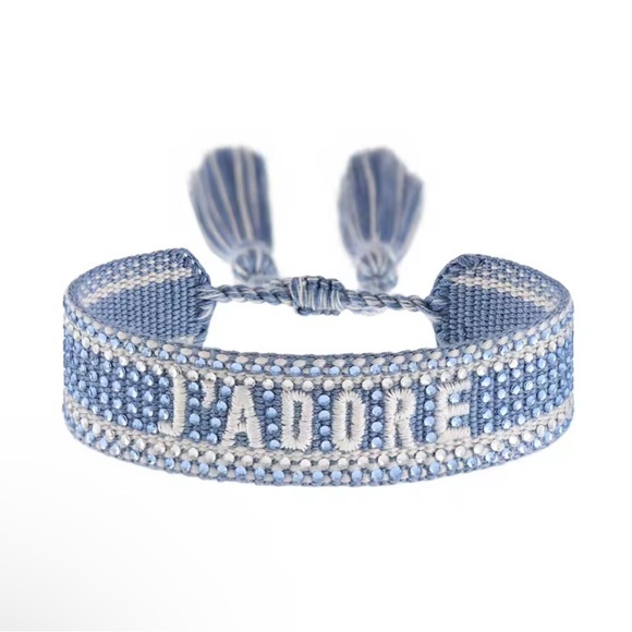 'J'ADORE' Woven Bracelet - Picture 1 of 1